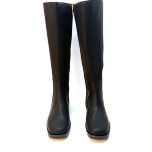 Aerosoles Women's Daria Riding Boots Dress Boot Black Faux Suede Size 7M NWT/BOX
